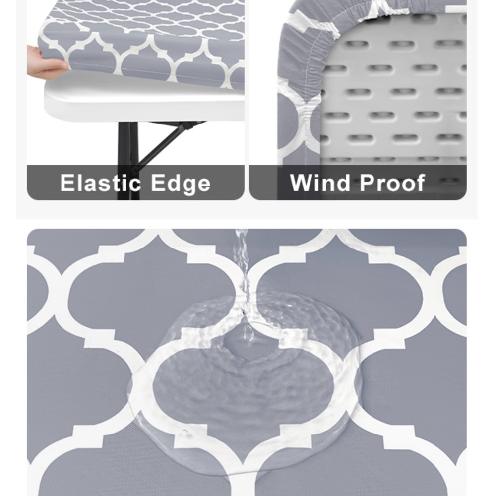 Waterproof Fitted Rectangular Table Cover - Picture 4 of 4